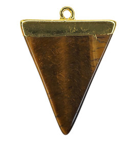 Tiger Eye Triangular Pendant