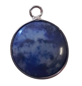 Lapis Lazuli Round Single Loop Connector