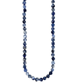 Bead World Faceted Star Cut Sodalite 16" Strand
