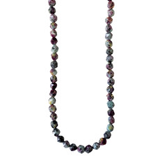 Faceted Star Cut Zoisite 16" Strand