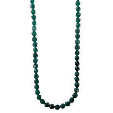 Faceted Star Cut Emerald 16" Strand