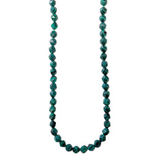 Faceted Star Cut Malachite 16" Strand