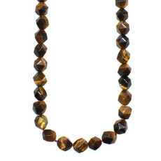 Bead World Faceted Star Cut Tiger Eye 16" Strand