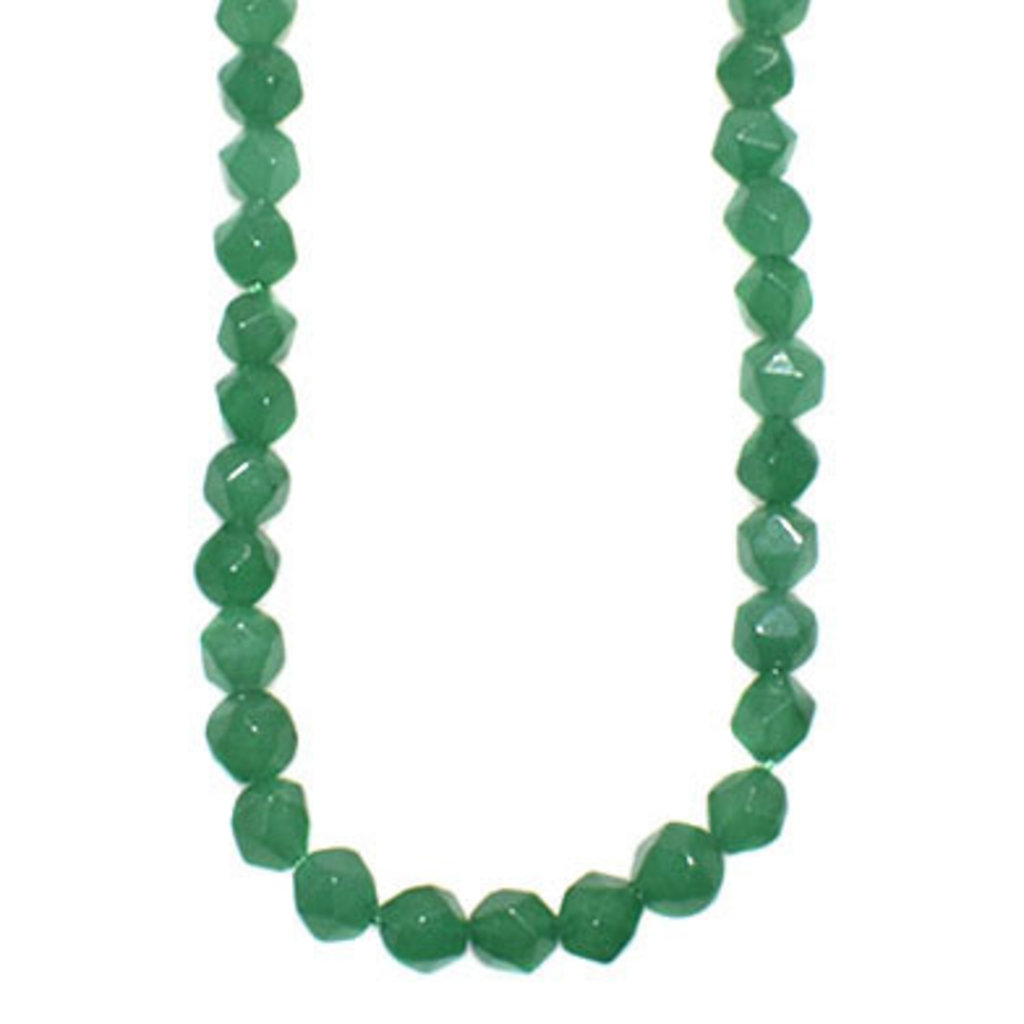 Faceted Star Cut Aventurine 16" Strand