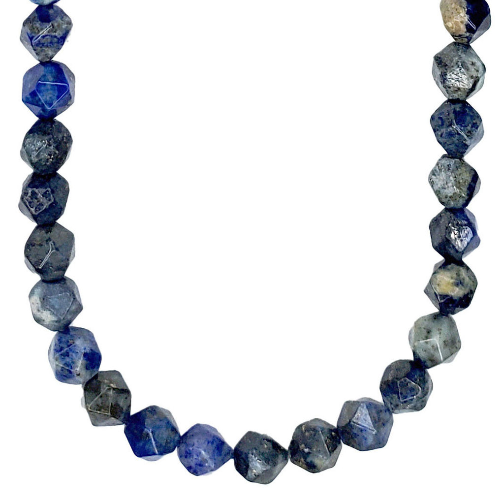 Bead World Faceted Star Cut Lapis Lazuli 16" Strand