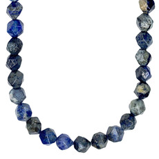 Bead World Faceted Star Cut Lapis Lazuli 16" Strand