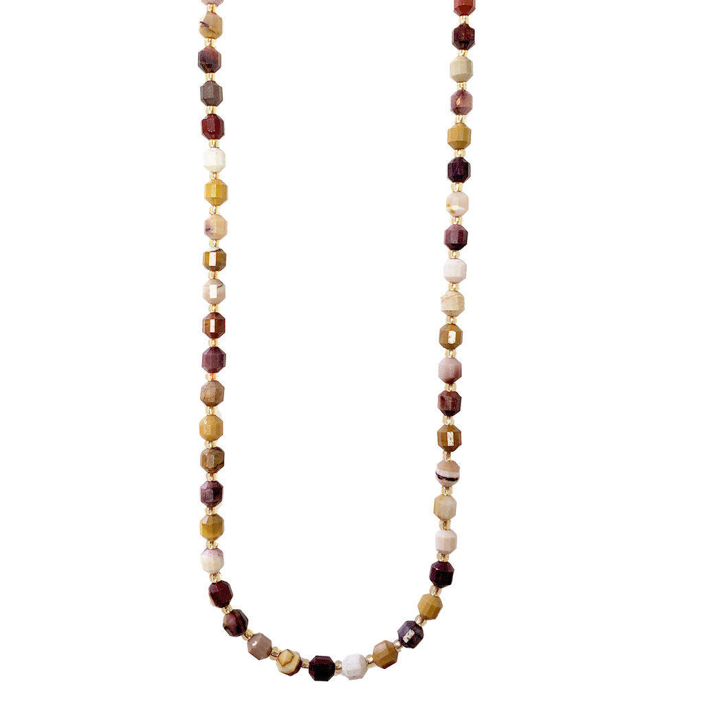 Mookaite Jasper  6mm x7mm  16" Strand Faceted