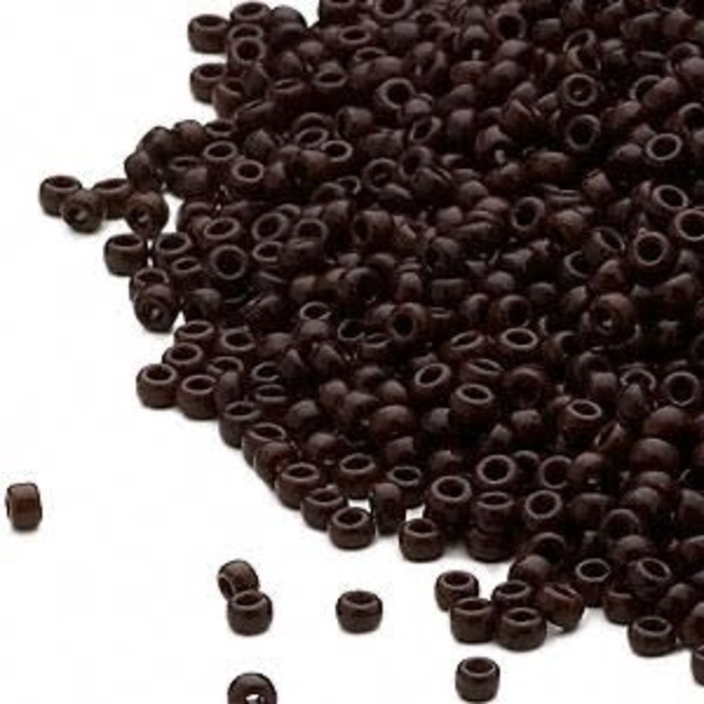 Miyuki #15 Rocaille Seed Bead Opaque Dark Brown 35 Grams