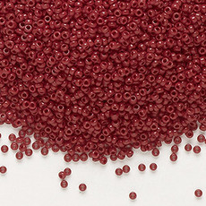 Miyuki #15 Rocaille Seed Bead Opaque Currant 35 Grams