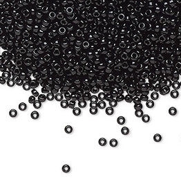 Miyuki #11 Rocaille Seed Bead Opaque Black 25gms