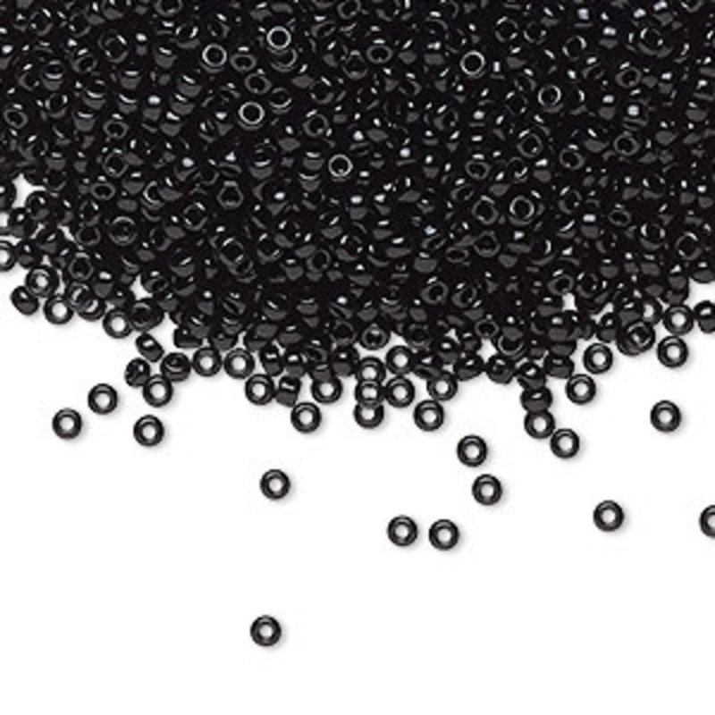 Miyuki #11 Rocaille Seed Bead Opaque Black 25gms