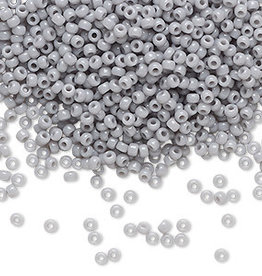 Miyuki #11 Rocaille Seed Bead Opaque Ghost Grey 25gms