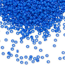 Miyuki #11 Rocaille Seed Bead Opaque Matte Cyan Blue 25gms