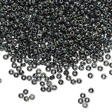 Miyuki #11 Rocaille Seed Bead Opaque Picasso Black 25gms