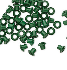 Green Brass Eyelets 5x4mm 50pcs