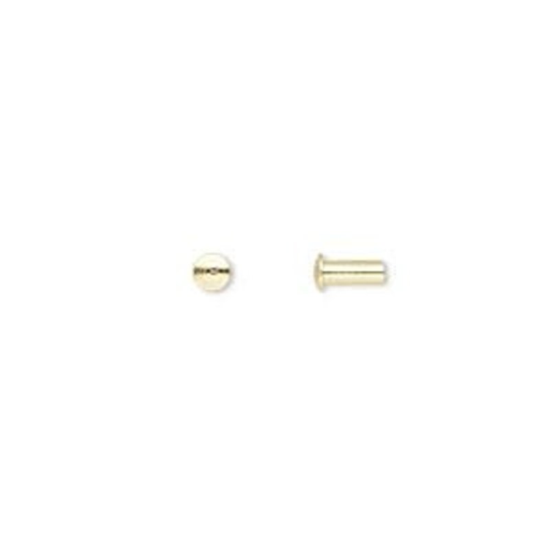 Brass Rivet 5.5x3mm 100pcs