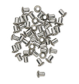 Nickel-Plated Brass Eyelets 3.5x3mm 50pcs
