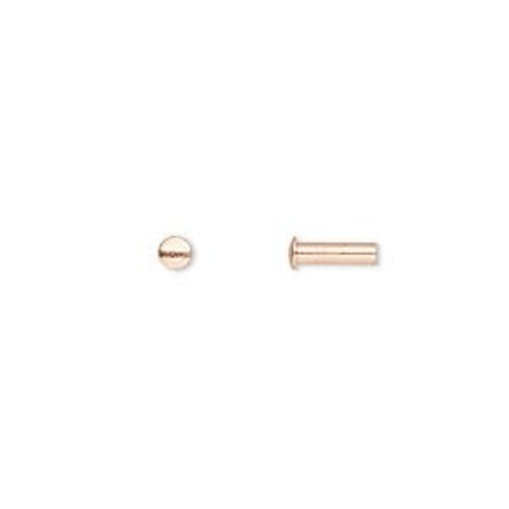 Copper Rivet 7.5x3mm 100pcs