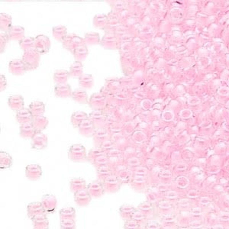 Miyuki #15 Rocaille SB Trans C-Lined Luster Bubblegum Pink 35gm