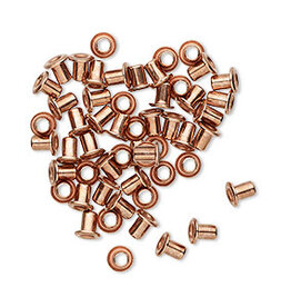 Copper Plated Brass Eyelets 3.5mm 50pcs
