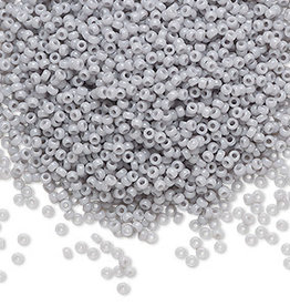 Miyuki #15 Rocaille Seed Bead Opaque Ghost Grey 35 Grams