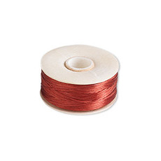 Nymo Thread Nymo Red #B pkg of (2) 72-yard bobbins