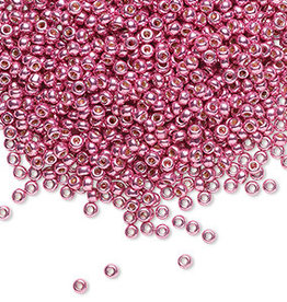 Miyuki #11 Rocaille Seed Bead Opaque Galvanized Hot Pink 25gms