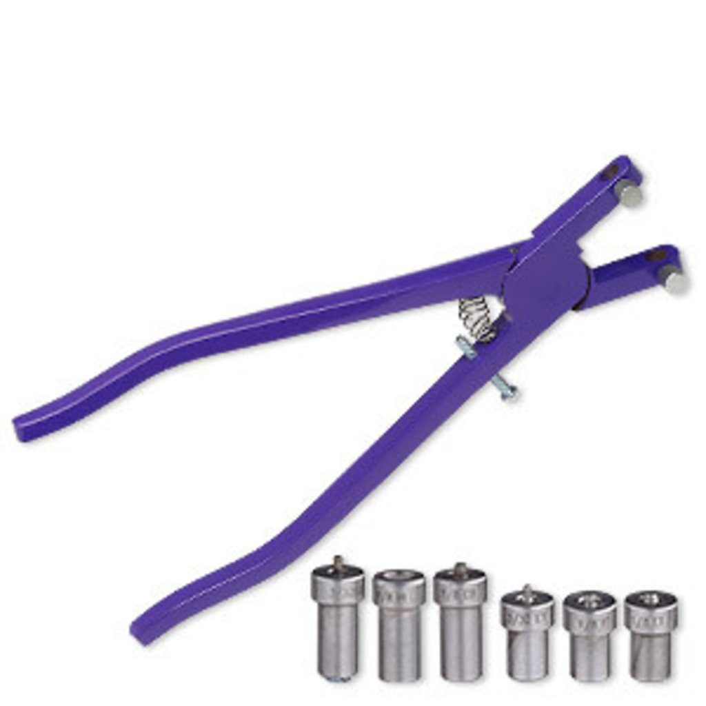 Eyelet and Rivet Pliers Steel Set 9 inches with 3/4 inch opening