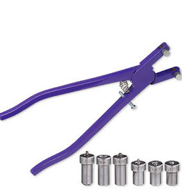 Eyelet and Rivet Pliers Steel Set 9 inches with 3/4 inch opening