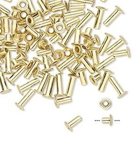 Mixed Brass Eyelet Mix 3.7mm 100pcs