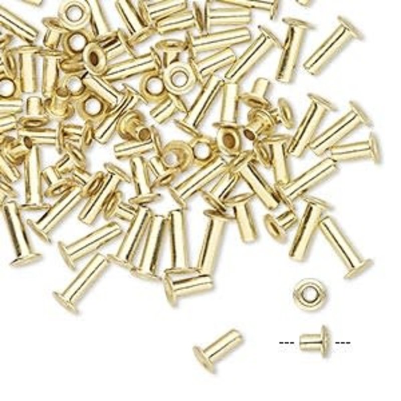 Mixed Brass Eyelet Mix 3.7mm 100pcs