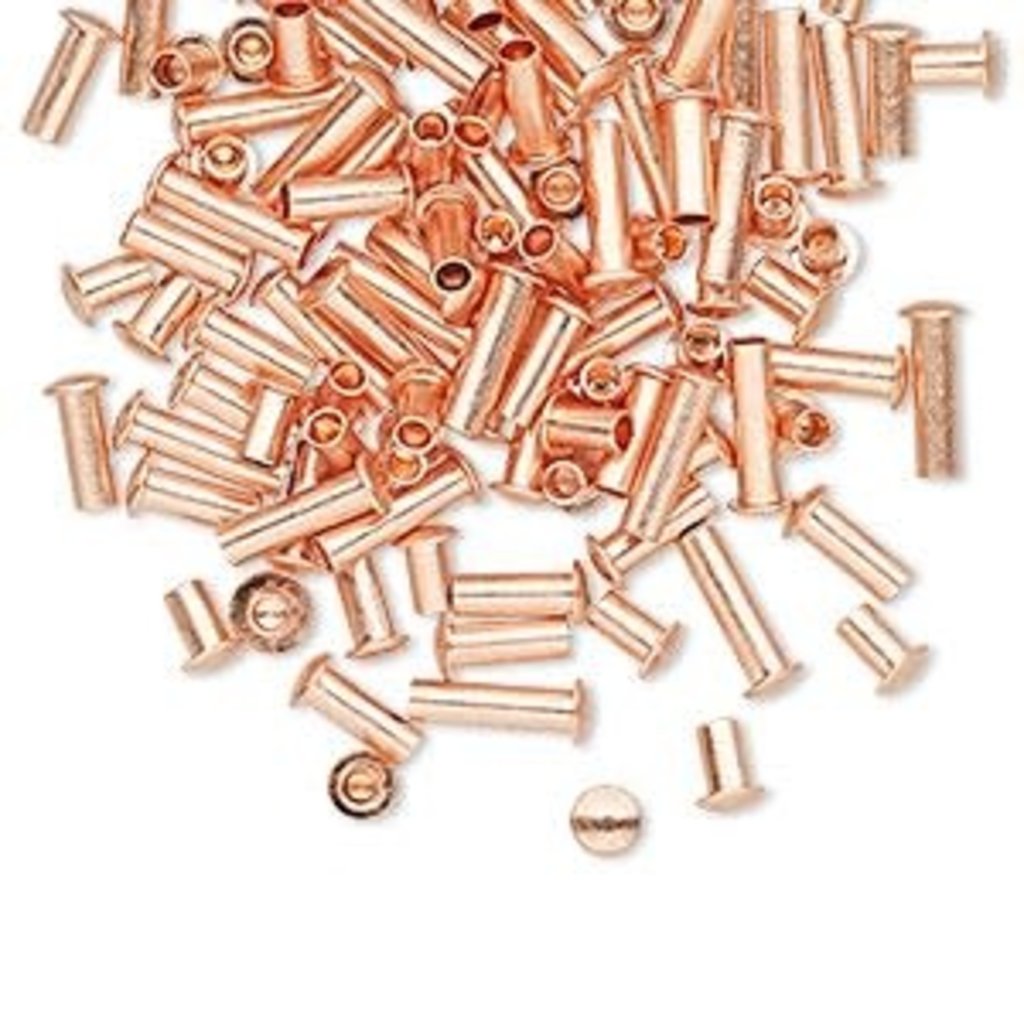 Mix Copper Rivet 3.5x3mm-7.5x3mm 100pcs