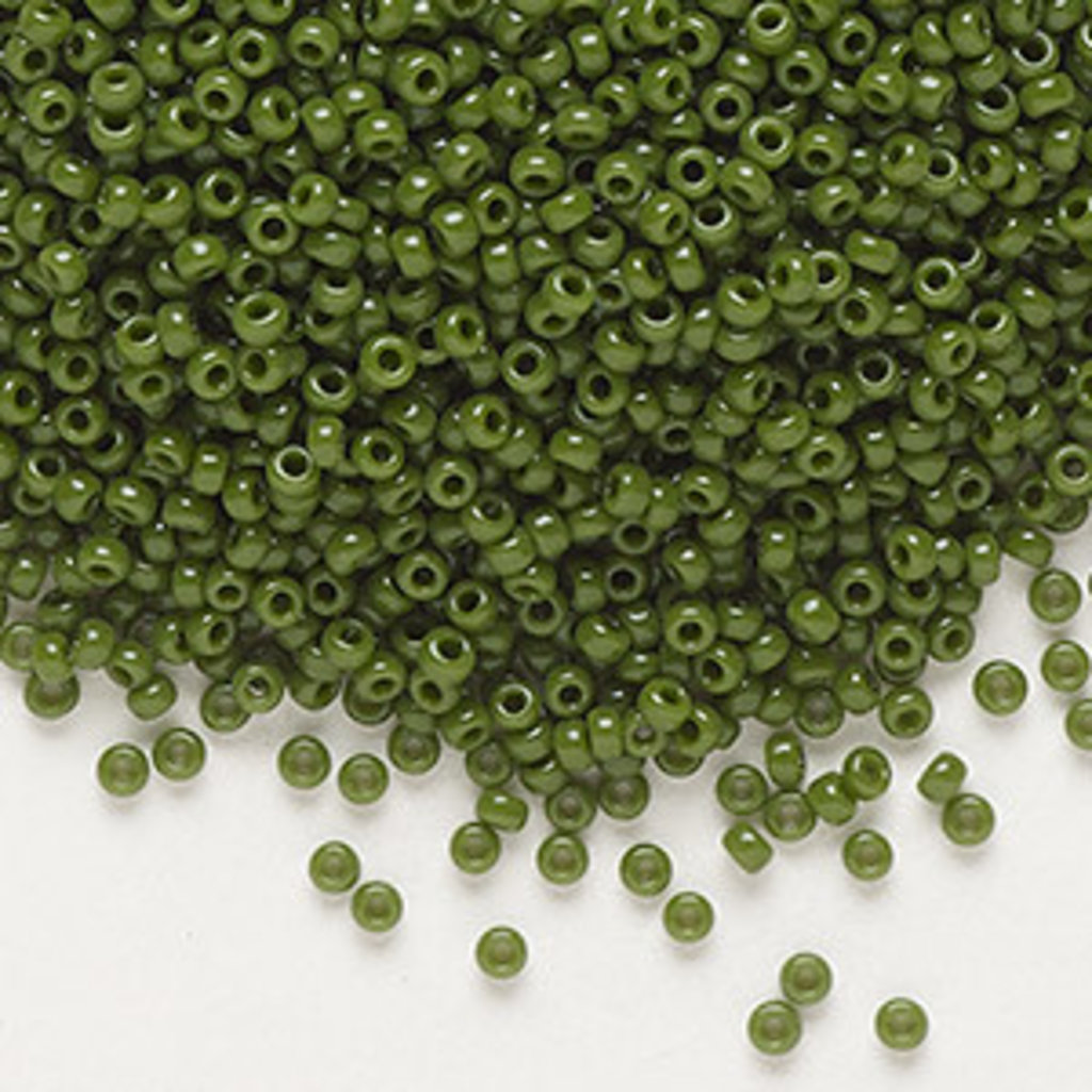 Miyuki #11 Rocaille Seed Bead Opaque Avocado 25gms