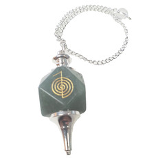 Green Aventurine Pendulum with Chain