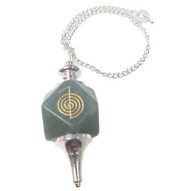 Green Aventurine Pendulum with Chain