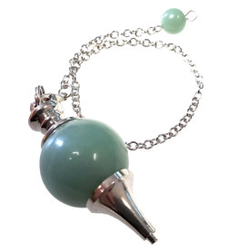 Jade Round Pendulum with Chain 20mm
