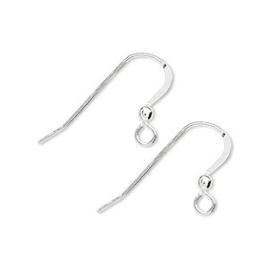 Flat Fish Hook W/ 2mm Ball - Bead World Incorporated