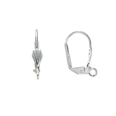 Bead World Leverback Earring Wire With Tulip