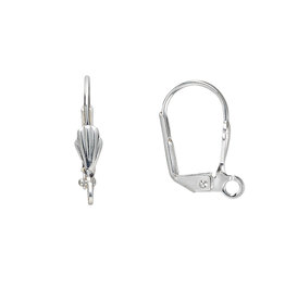 Bead World Leverback Earring Wire With Tulip