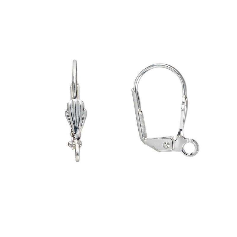 Bead World Leverback Earring Wire With Tulip