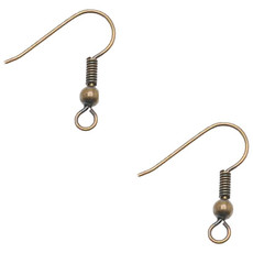 Bead World Fish Hook W/ 2mm Ball & Coil