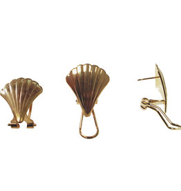 Shell Omega Back Earring