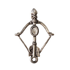 Bow and Arrow Charm 26x35mm 3pcs.