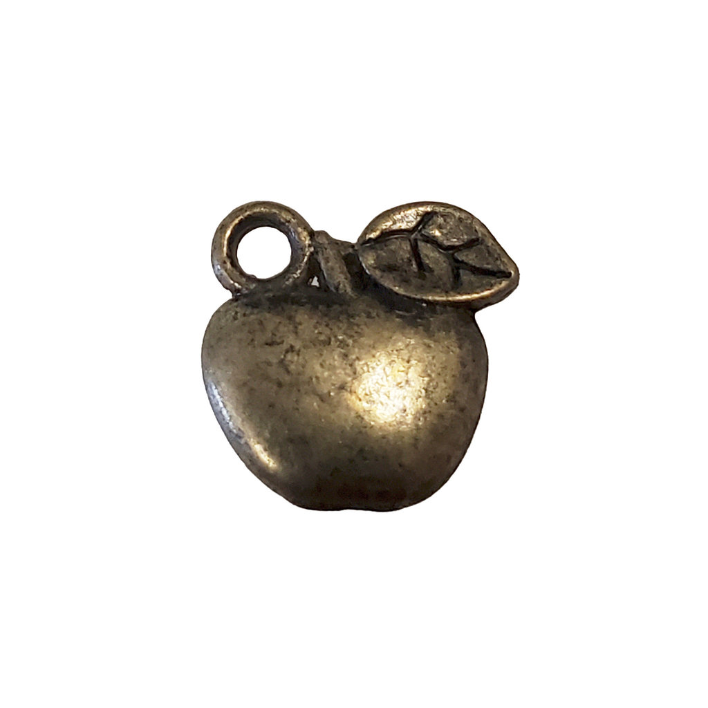 Gold Apple Charm 10mm 3pcs.