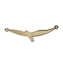 Gold Bird Charm 50x13mm 3pcs.