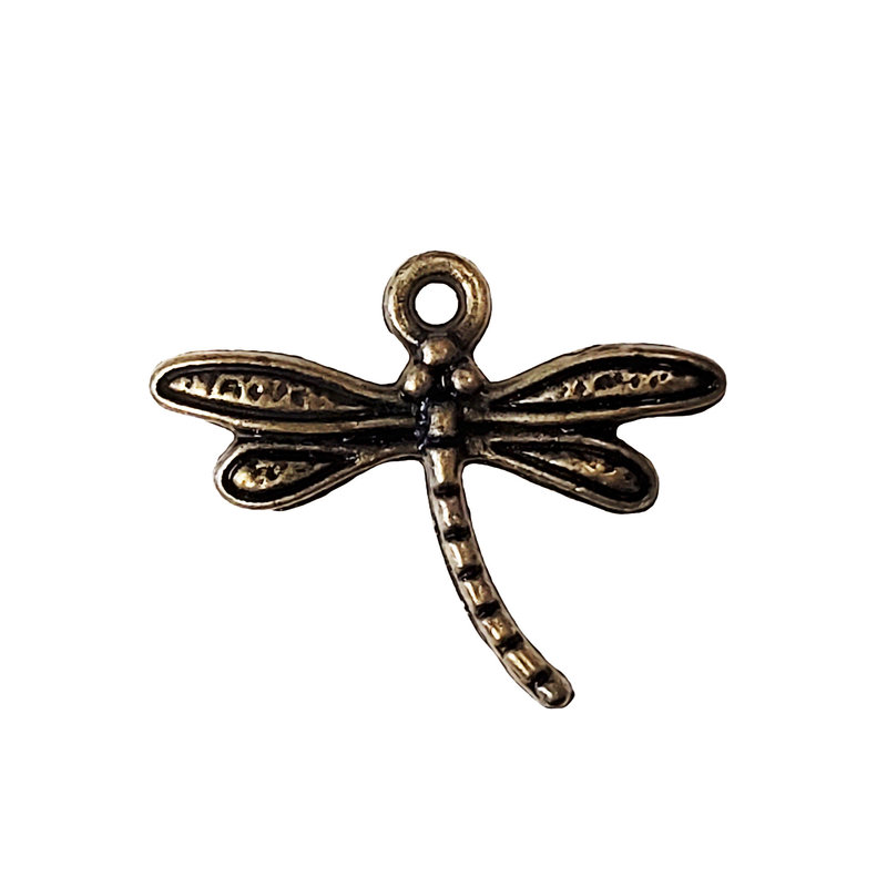 Gold Dragonfly Charm 18x15mm 3pcs.