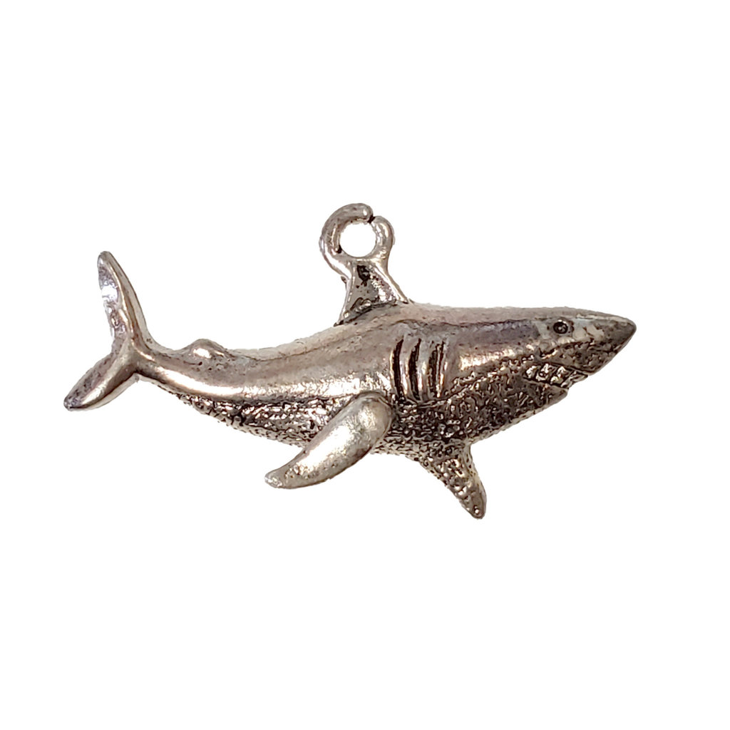 Shark Charm 32x12mm 3pcs.