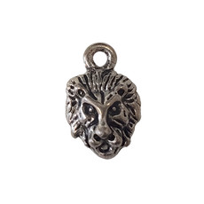 Lion Head with Loop Charm 10x17mm 3pcs.