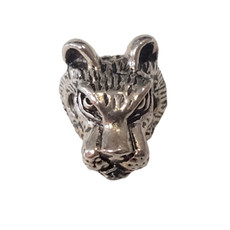 Tiger Head Charm 11mm 3pcs.