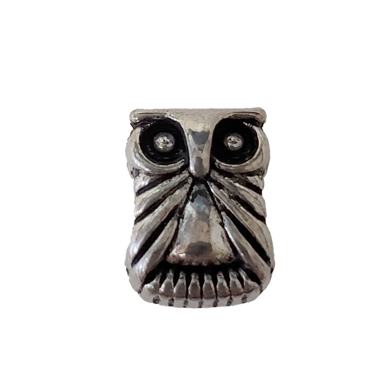Owl Charm 10mm 3pcs.